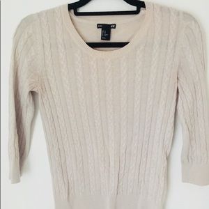 H&M 3/4 sleeve pullover sweater